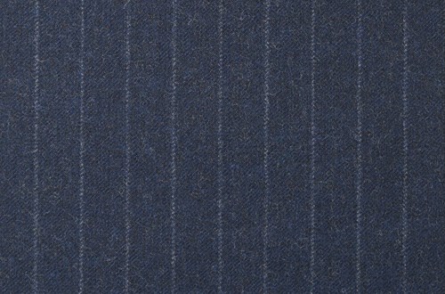 Double Milled Flannel Navy with Ropestripe