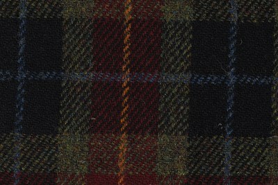 Scottish Traditional with Orange and Blue Windowpane