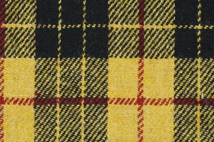 Black and Yellow Tartan with Red Overcheck
